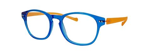 mens fashion glasses – v4.1 Shiny Blue & Matte Orange
