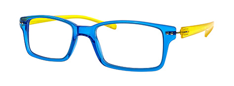 mens fashion glasses – v4.2 Shiny Blue & Yellow