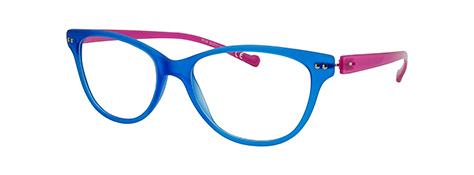 womens fashion glasses – v4.4 Matte Blue & Shiny Fuchsia