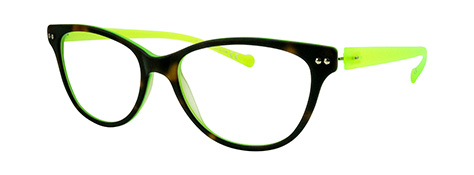 womens fashion glasses – v4.4 Matte Tortoise Green & Acid Green