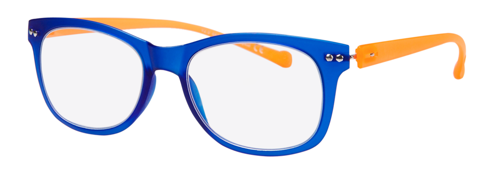 womens fashion glasses – V2.9 Matte Blue & Orange