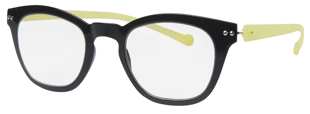 mens fashion glasses – V3.1 Shiny Black & Matte Yellow