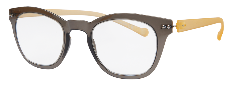mens fashion glasses – V3.1 Shiny Gray & Matte Ocher