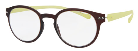 mens fashion glasses – V3.2 Matte Brown & Yellow