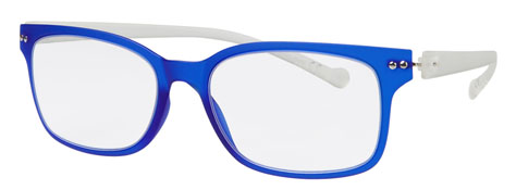 mens fashion glasses – V3.5 Matte Blue & Crystal
