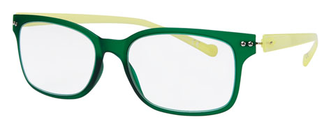 mens fashion glasses – V3.5 Matte Green & Shiny Yellow