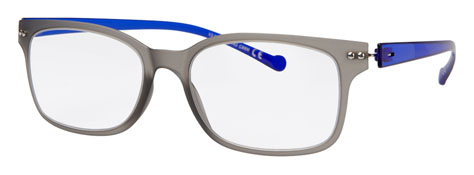 mens fashion glasses – V3.5 Matte Gray & Shiny Blue
