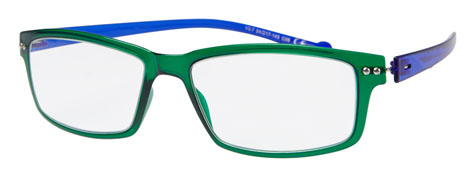 mens fashion glasses – V3.7 Shiny Green & Blue